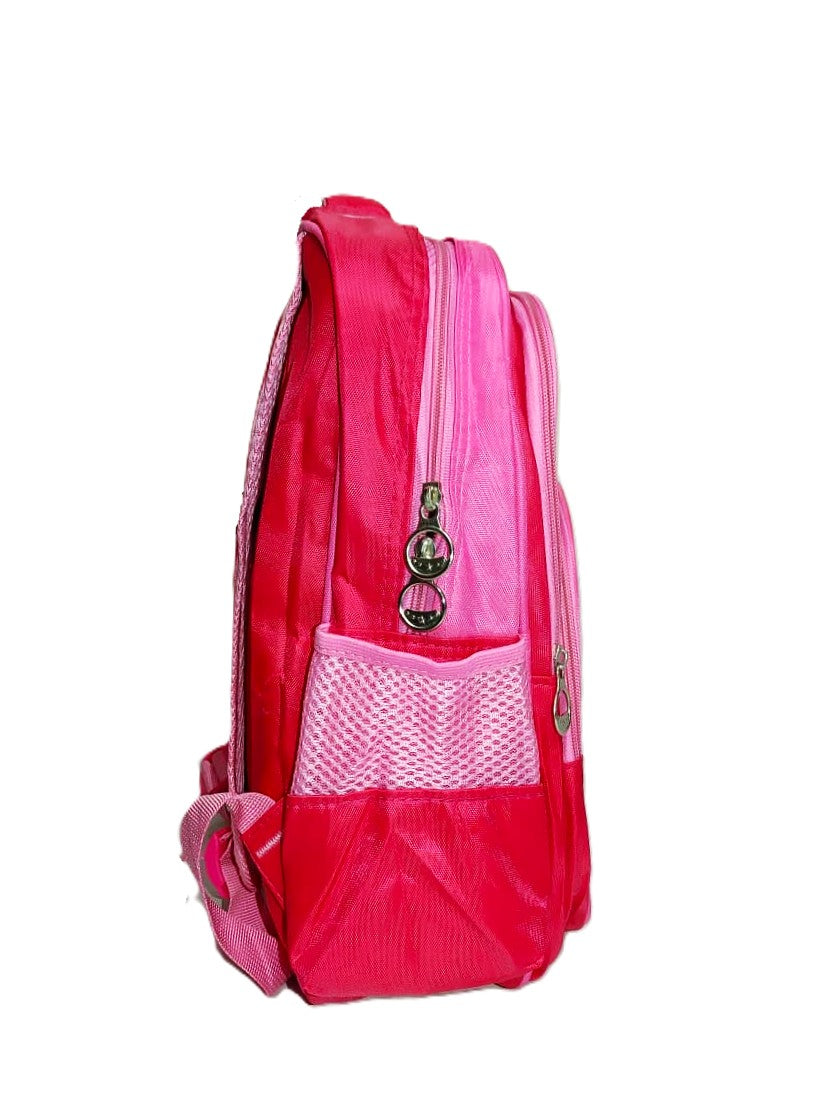 Kids Pink Frozen-Themed Backpack with Elsa, Anna & Olaf — Lightweight School Bag for Girls