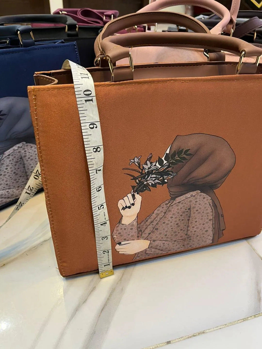 Women’s Handcrafted Embroidered Tote Bag - with Detachable Strap