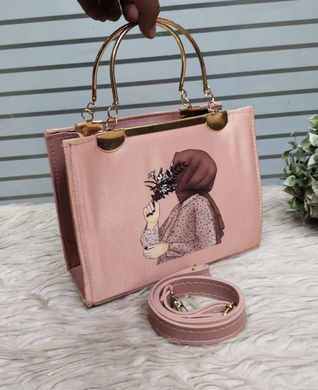 Stylish black Printed PU Leather Crossbody Bag for Girls – Multipurpose & Trendy