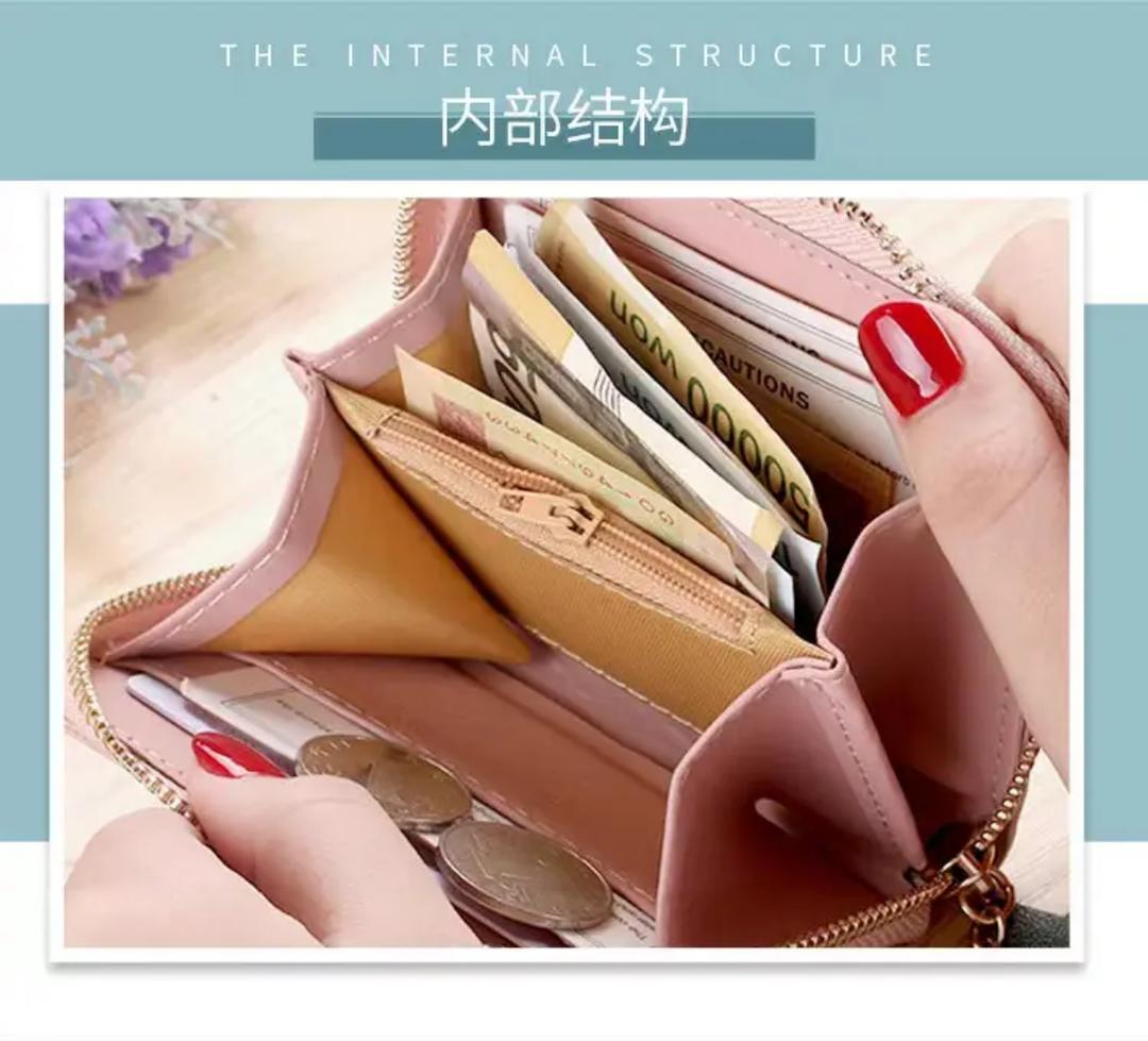 PU Leather Printed Zipper Wallet – Stylish Slim Pocket-Friendly Design