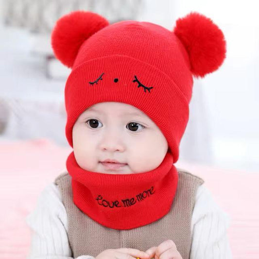 Premium Wool Beanie & Neck Warmer Set For Kids – Unisex 2-Piece Winter Essentials in Vibrant Colors