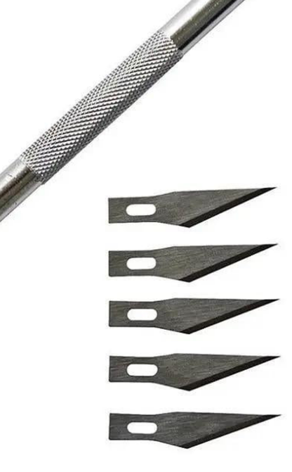 Precision Craft Knife with 6 Blades – Pen-Style Paper & Art Cutter
