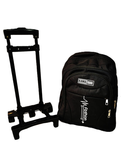Fancy Black multi-purpose Bag(With Trolly & Without Trolly)