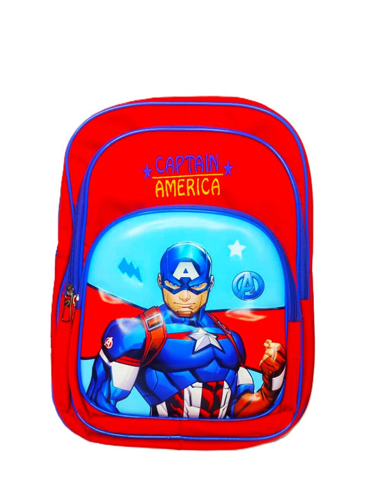 Captain America Kids Backpack – Superhero School Bag with Multiple Compartments
