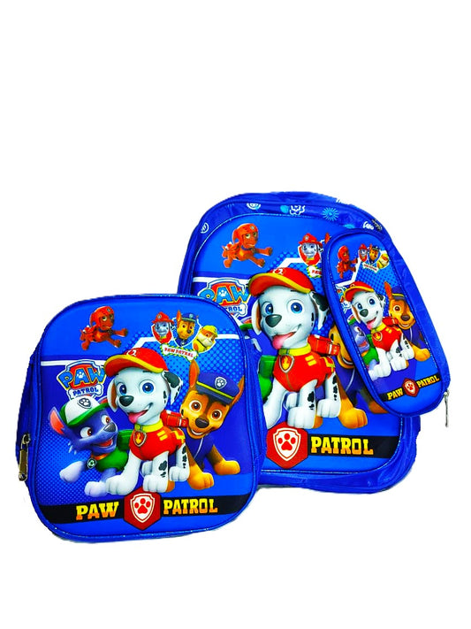 Paw Patrol 3-Piece School Bag Set – Backpack, Lunch Bag & Pencil Case | Official Nickelodeon Merchandise