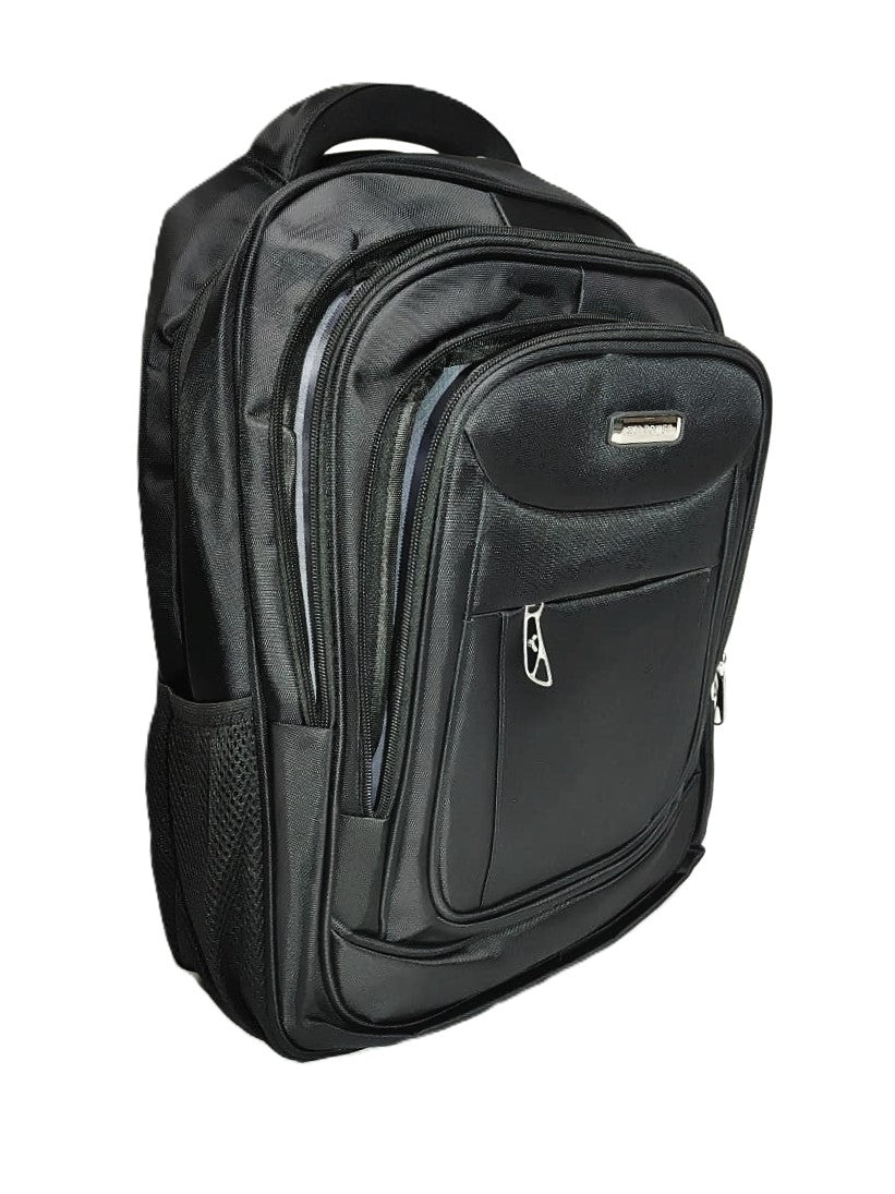 Premium Black Laptop Backpack – Multi-Compartment, Waterproof, Lightweight, Ideal for Office, College & Travel