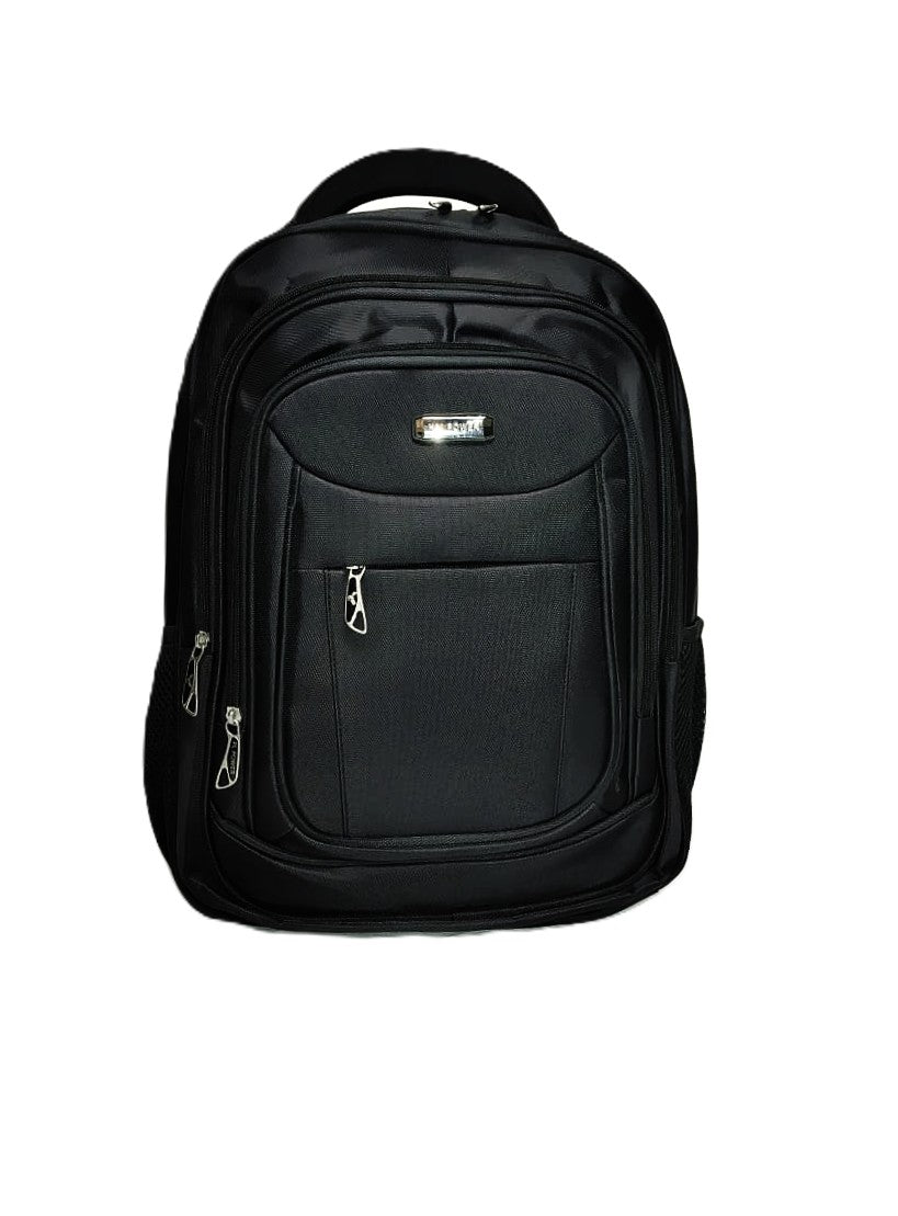 Premium Black Laptop Backpack – Multi-Compartment, Waterproof, Lightweight, Ideal for Office, College & Travel