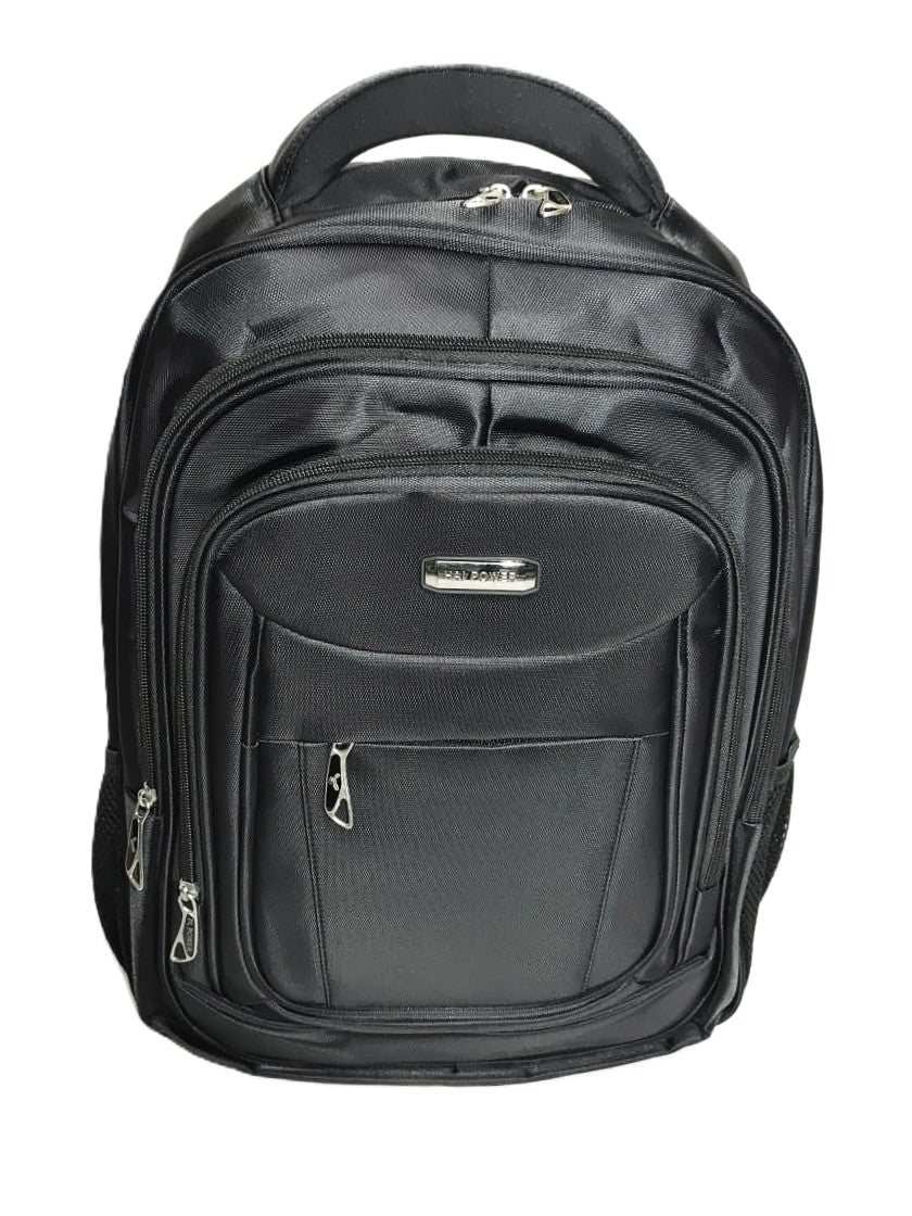 Premium Black Laptop Backpack – Multi-Compartment, Waterproof, Lightweight, Ideal for Office, College & Travel