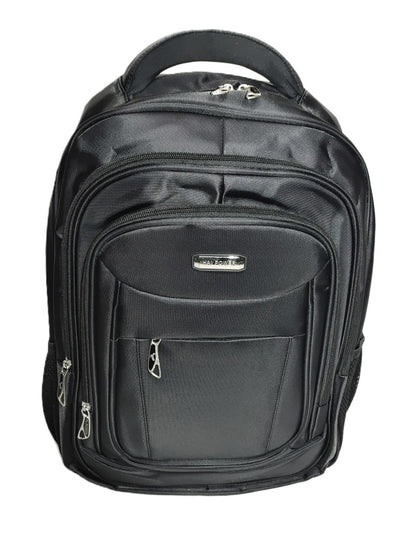 Premium Black Laptop Backpack – Multi-Compartment, Waterproof, Lightweight, Ideal for Office, College & Travel