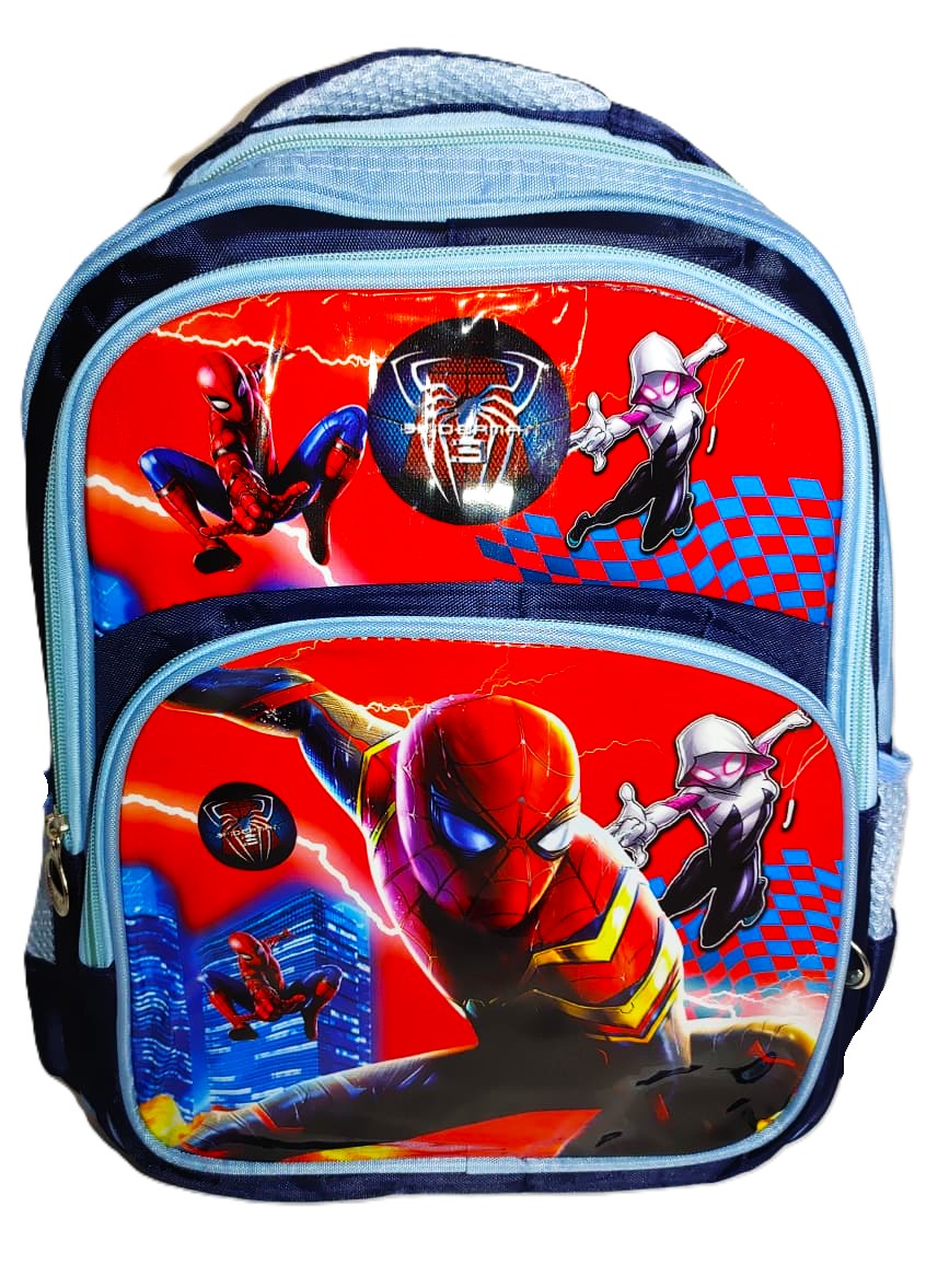 Spider-Man Kids Backpack – Multiverse Web Slingers Edition (Red & Blue)