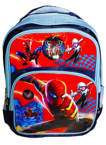 Spider-Man Kids Backpack – Multiverse Web Slingers Edition (Red & Blue)