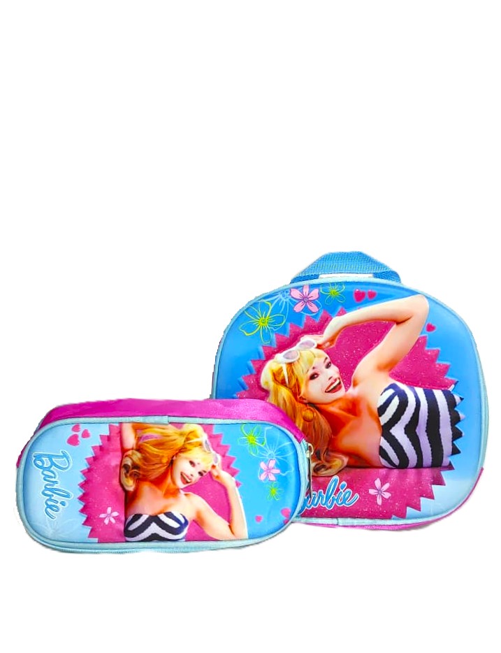 Barbie 3-Piece School Bag Set – Backpack, Lunch Bag & Pencil Case | Official Mattel Merchandise for Girls