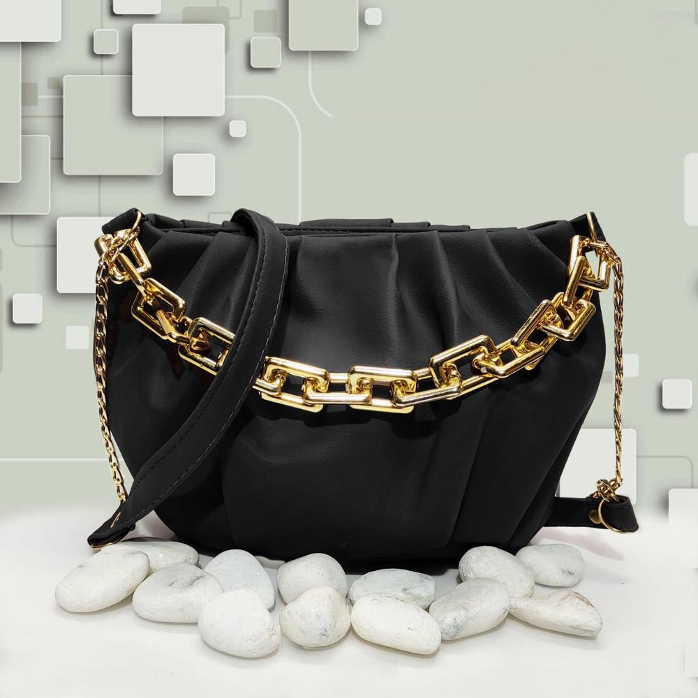 Elegant PU Leather Plain Crossbody Bag for Women – 9x7Niches