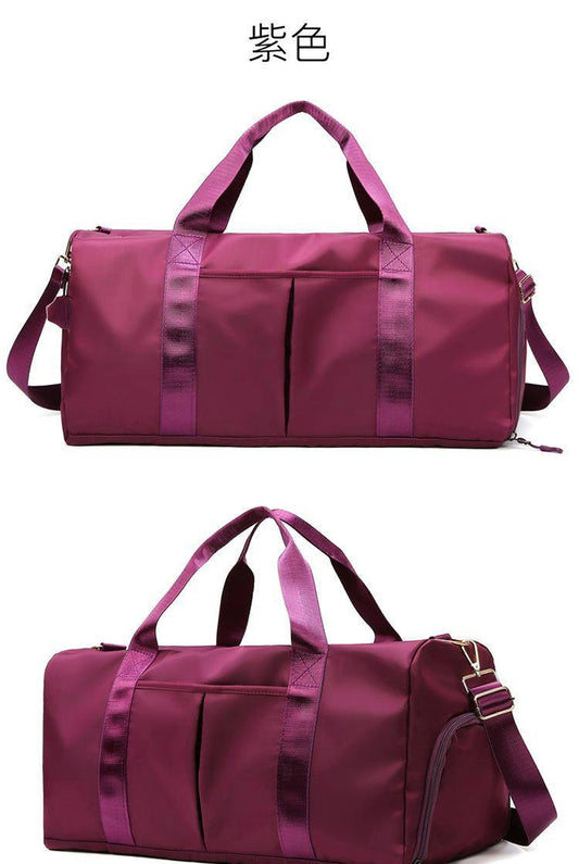 Spacious Plain Nylon Travel Duffel Bag – 49 x 24 x 25 cm
