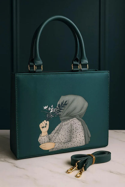 Women’s Handcrafted Embroidered Tote Bag - with Detachable Strap