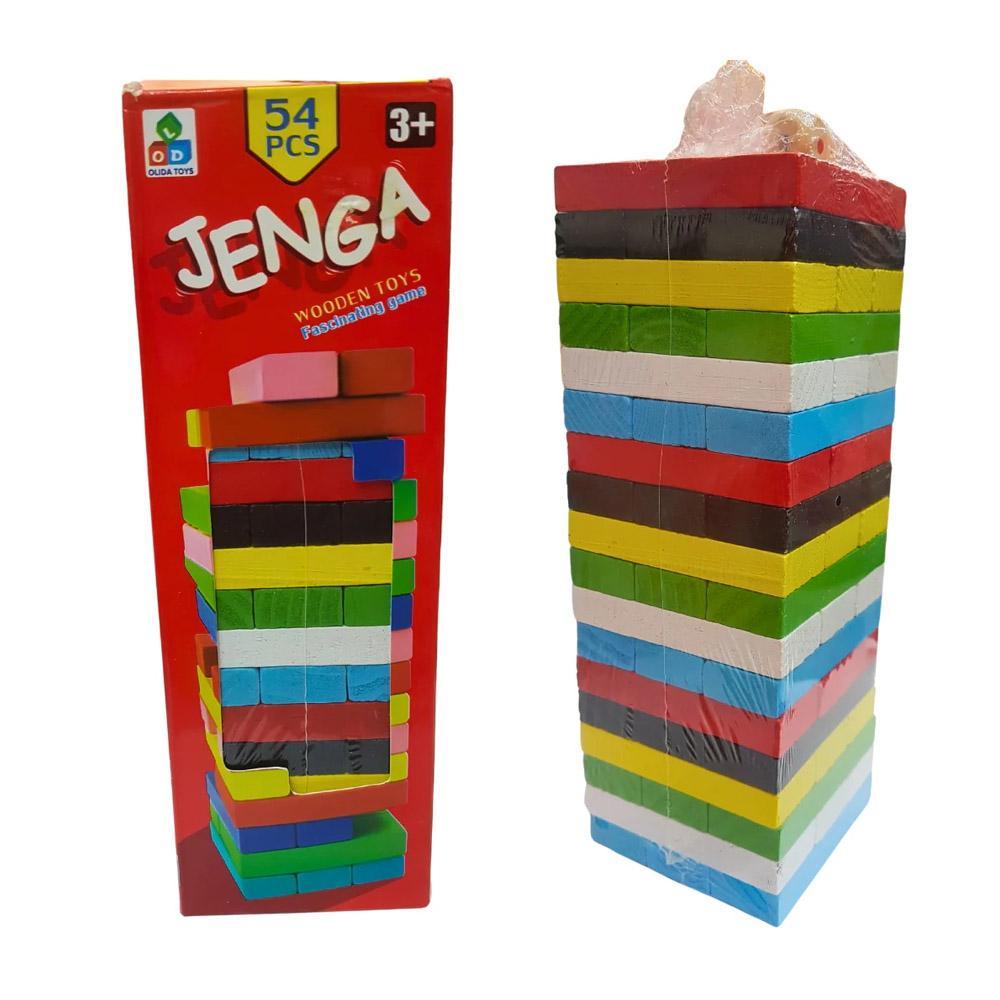 Wooden Mini Jenga Tower 48 Pcs – Kids Stacking Puzzle Game