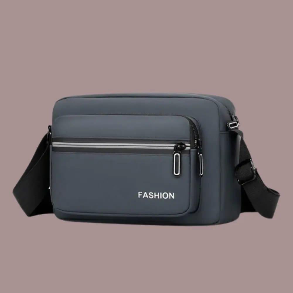 Trendy Black Nylon Multipurpose Crossbody Cash Bag – Unisex & Lightweight