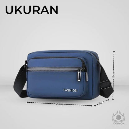 Trendy Black Nylon Multipurpose Crossbody Cash Bag – Unisex & Lightweight