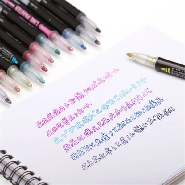 12-Piece Marker Pen Set – Vibrant Colors for Creative Drawing