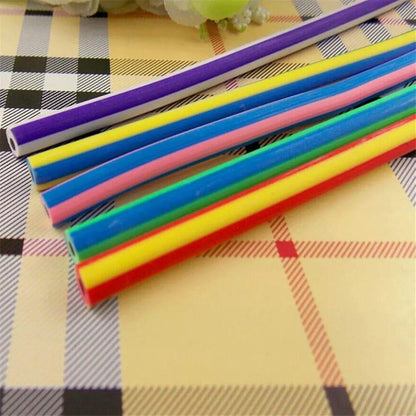 Flexible Rubber Twist Pencils – 10 Pcs Multicolor Set