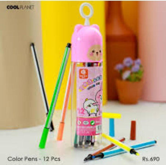 12-Piece Sketch Markers Set – Professional Drawing & Calligraphy Pens