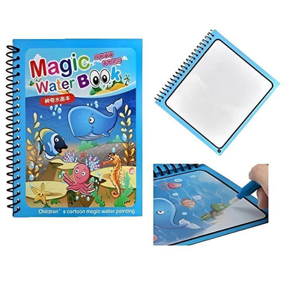 3-in-1 Kids Learning Set – Magic Book, LCD Writing Tablet & Water Book