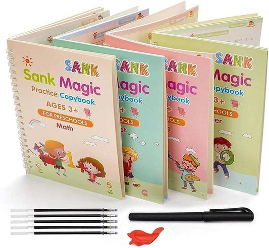 3-in-1 Kids Learning Set – Magic Book, LCD Writing Tablet & Water Book