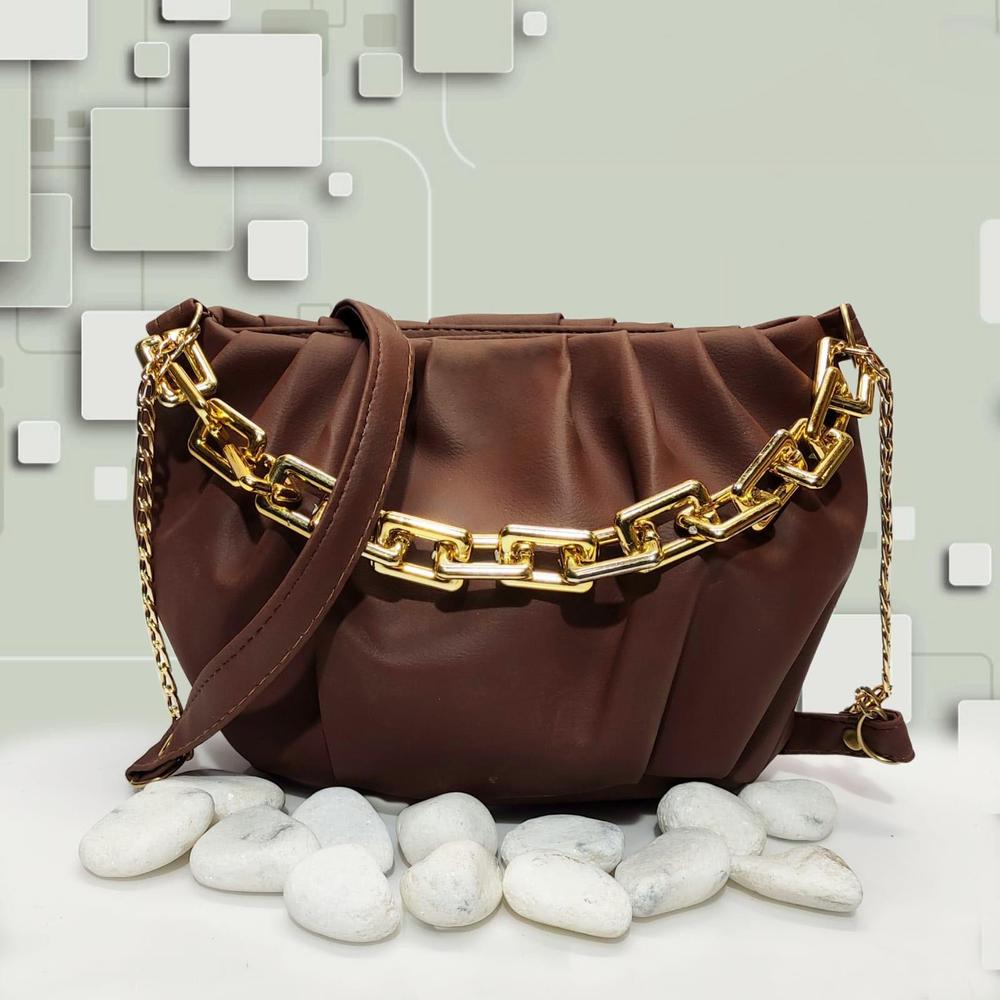 Elegant PU Leather Plain Crossbody Bag for Women – 9x7Niches