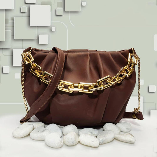 Elegant PU Leather Plain Crossbody Bag for Women – 9x7Niches