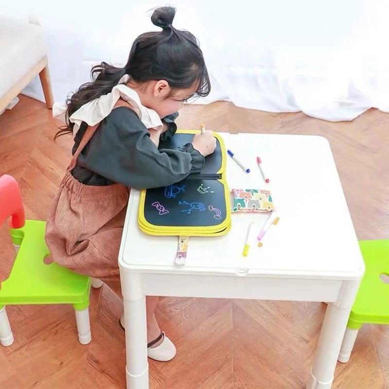 Kids’ Educational Writing Magic Pen & Drawing Black Board Set